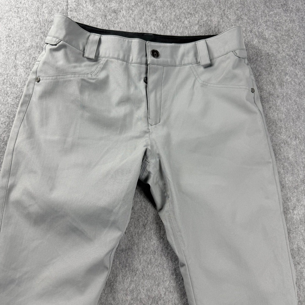 Volcom Mens Pants Size L Gray Snow Zippered Leg Vents Ski Snowboard‎ Outdoor